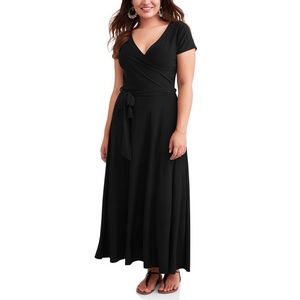 SOLD Ella Samani Women Plus Size Black Wrap Dress